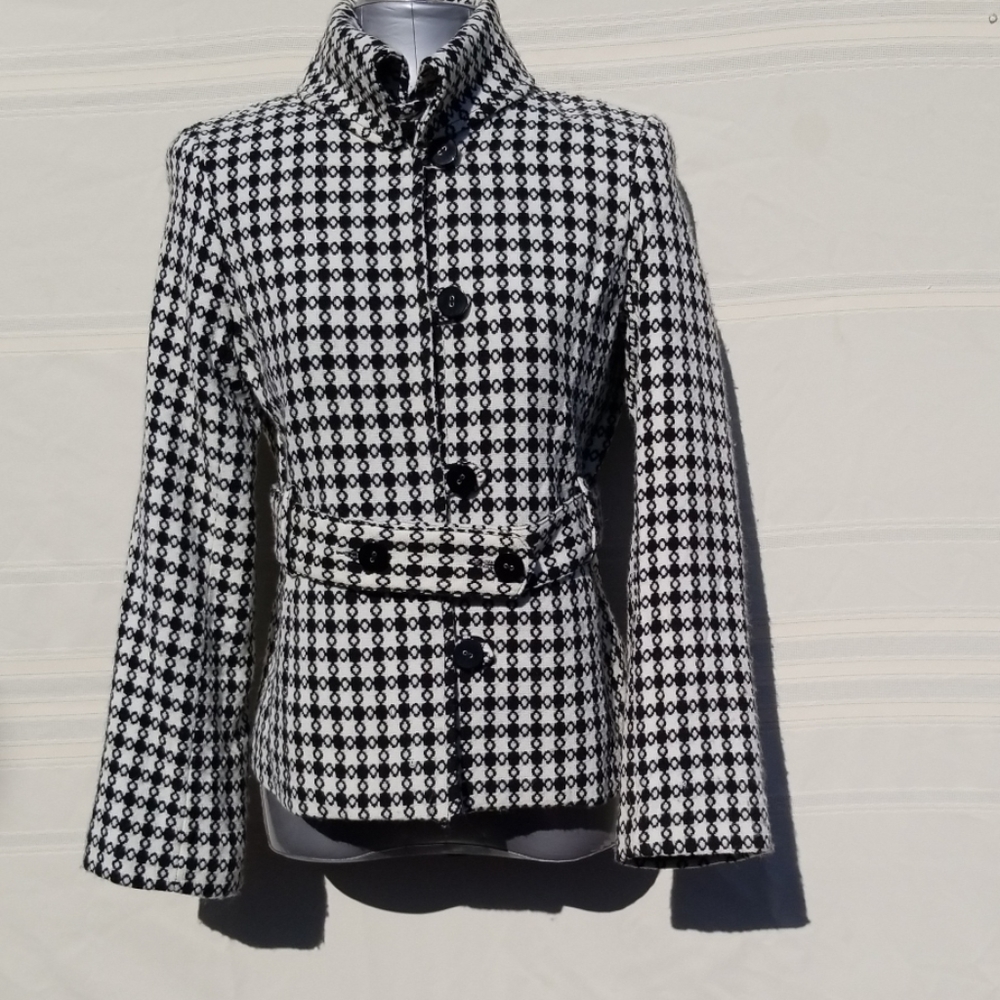 Wool blend woven jacket